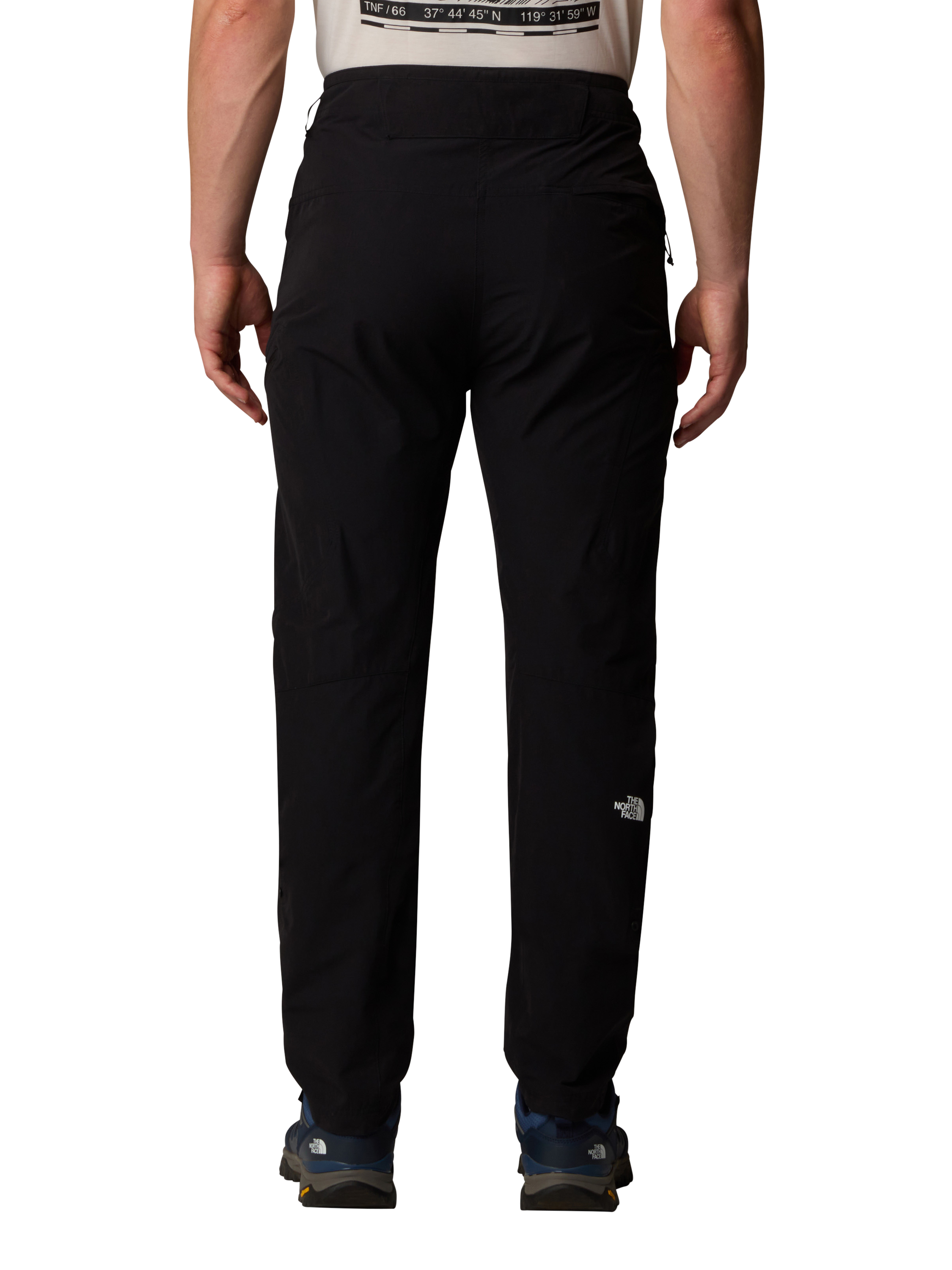 Product image 2 of 4, which shows The North Face Water Repellent Exploration Hiking Trousers, TNF Black, 32
