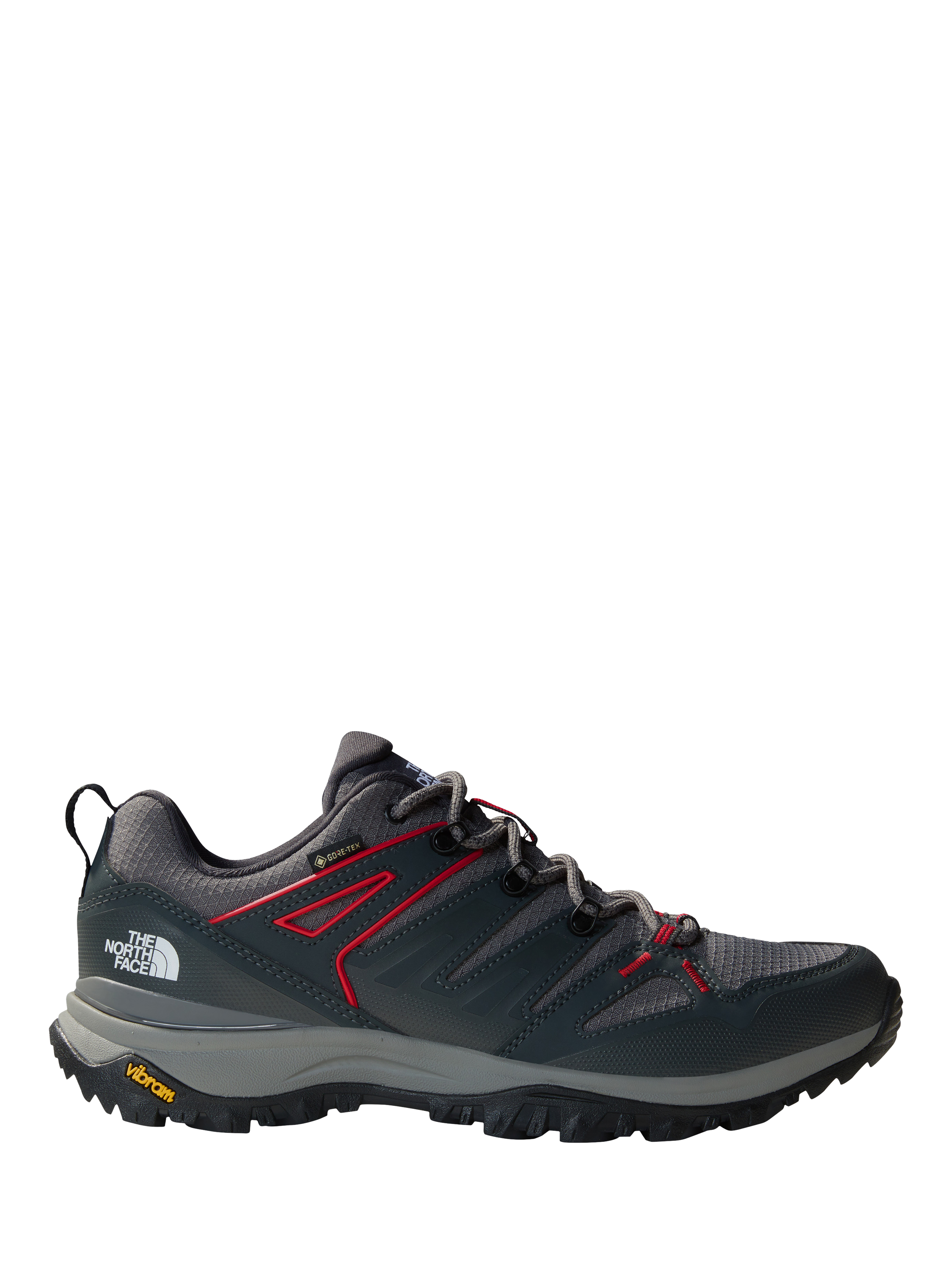 Product image 1 of 5, which shows The North Face Men's Hedgehog Gore-Tex Hiking Shoes, Grey Charcoal, 7