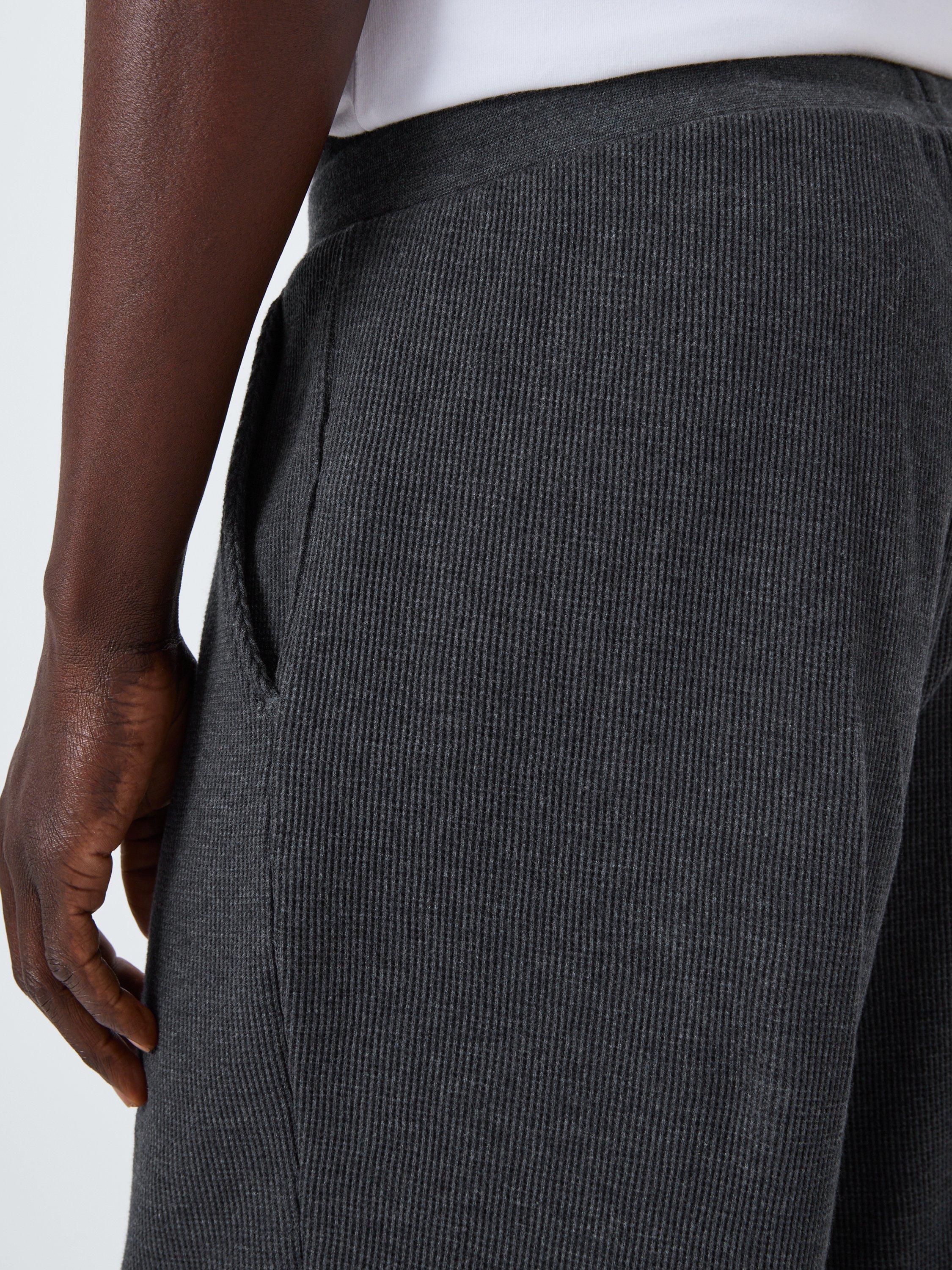 Product image 6 of 6, which shows John Lewis Waffle Shorts, Grey Charcoal, M