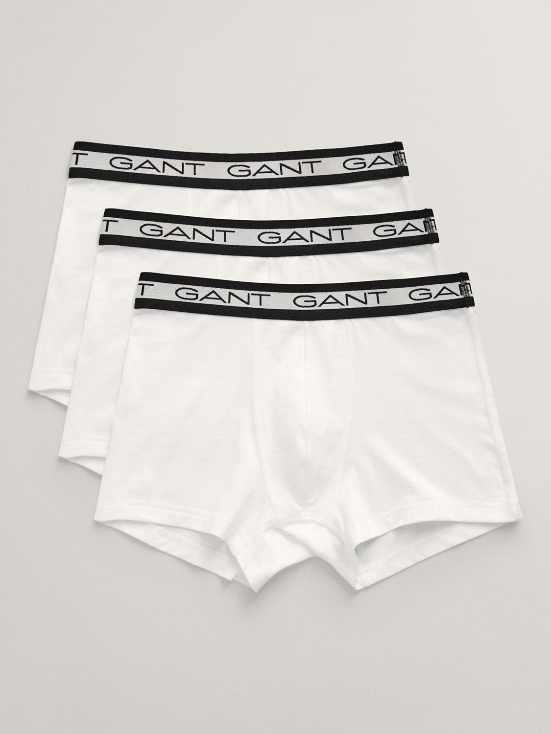 GANT Cotton Trunks, Pack of 3, White