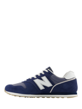 New Balance 373 Leather Blend Trainers, Navy