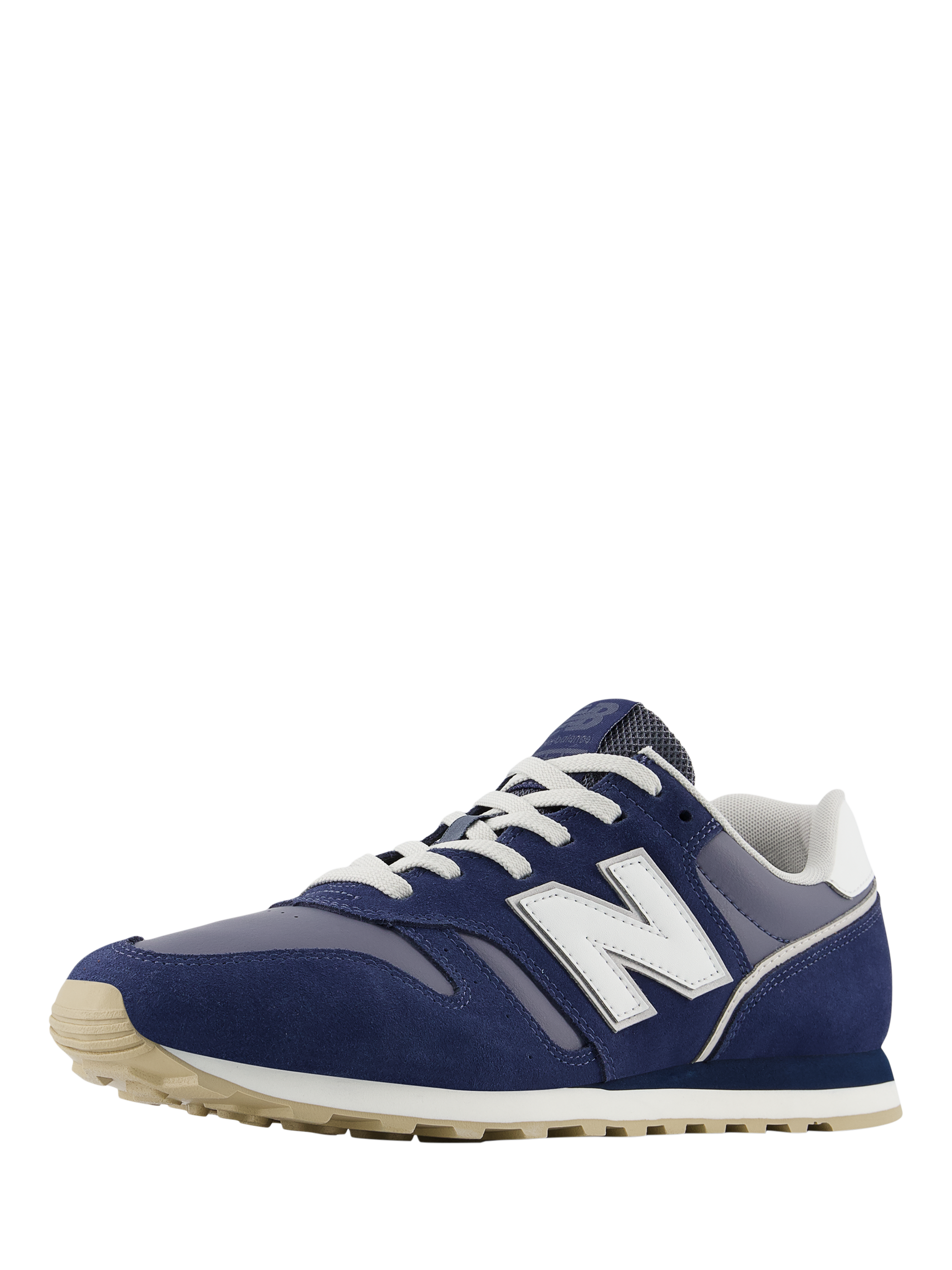 New Balance 373 Leather Blend Trainers Navy