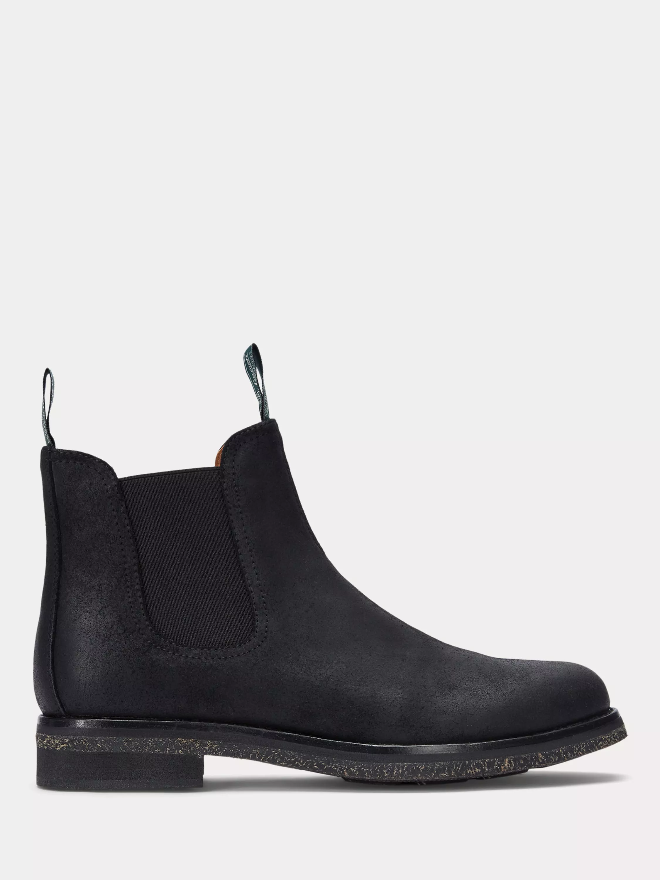 Ralph Lauren Army Suede Chelsea Boots Black