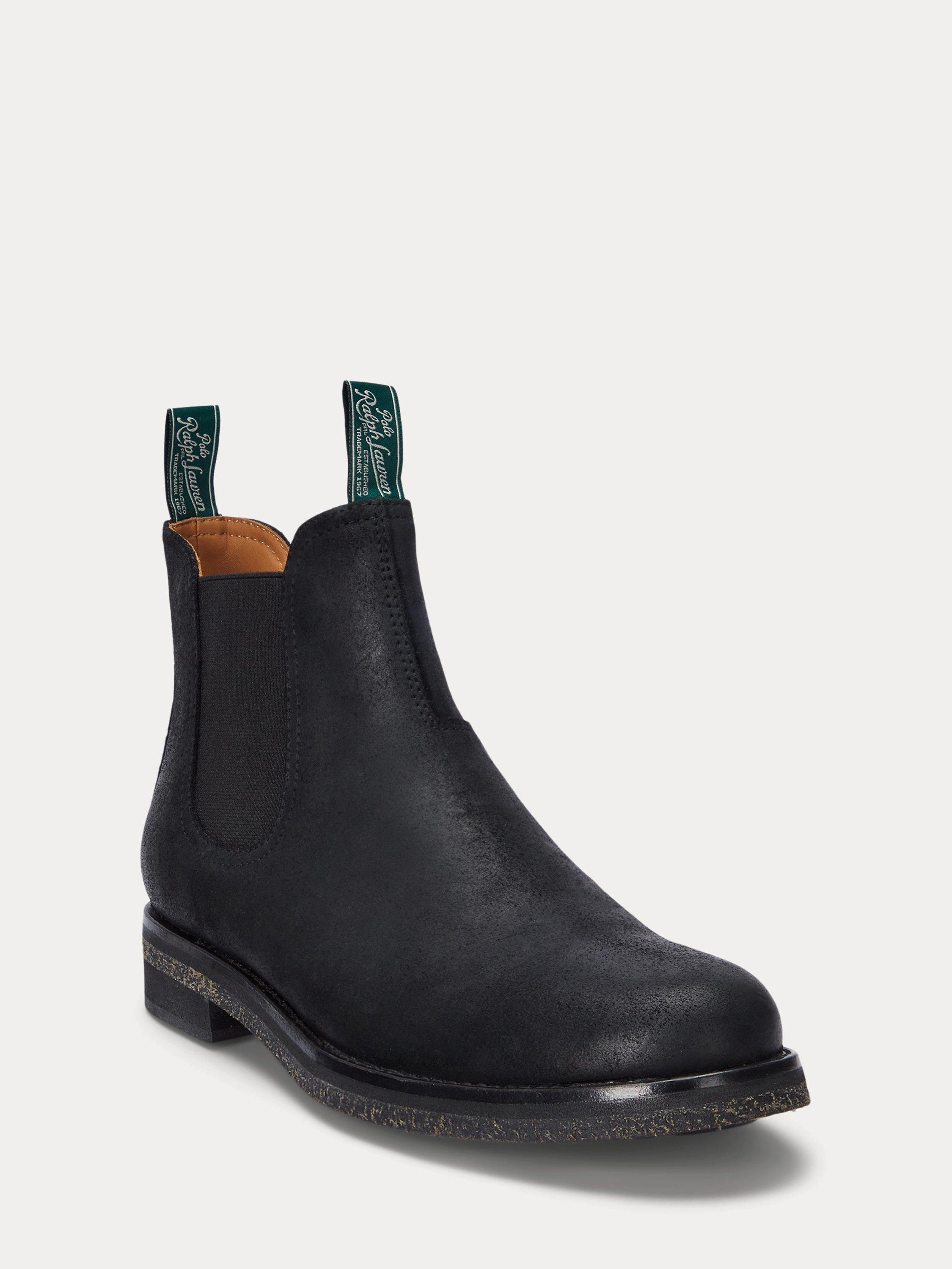 Ralph lauren black chelsea boots online