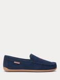 Ralph Lauren Brenan Suede Slippers, Navy / Red