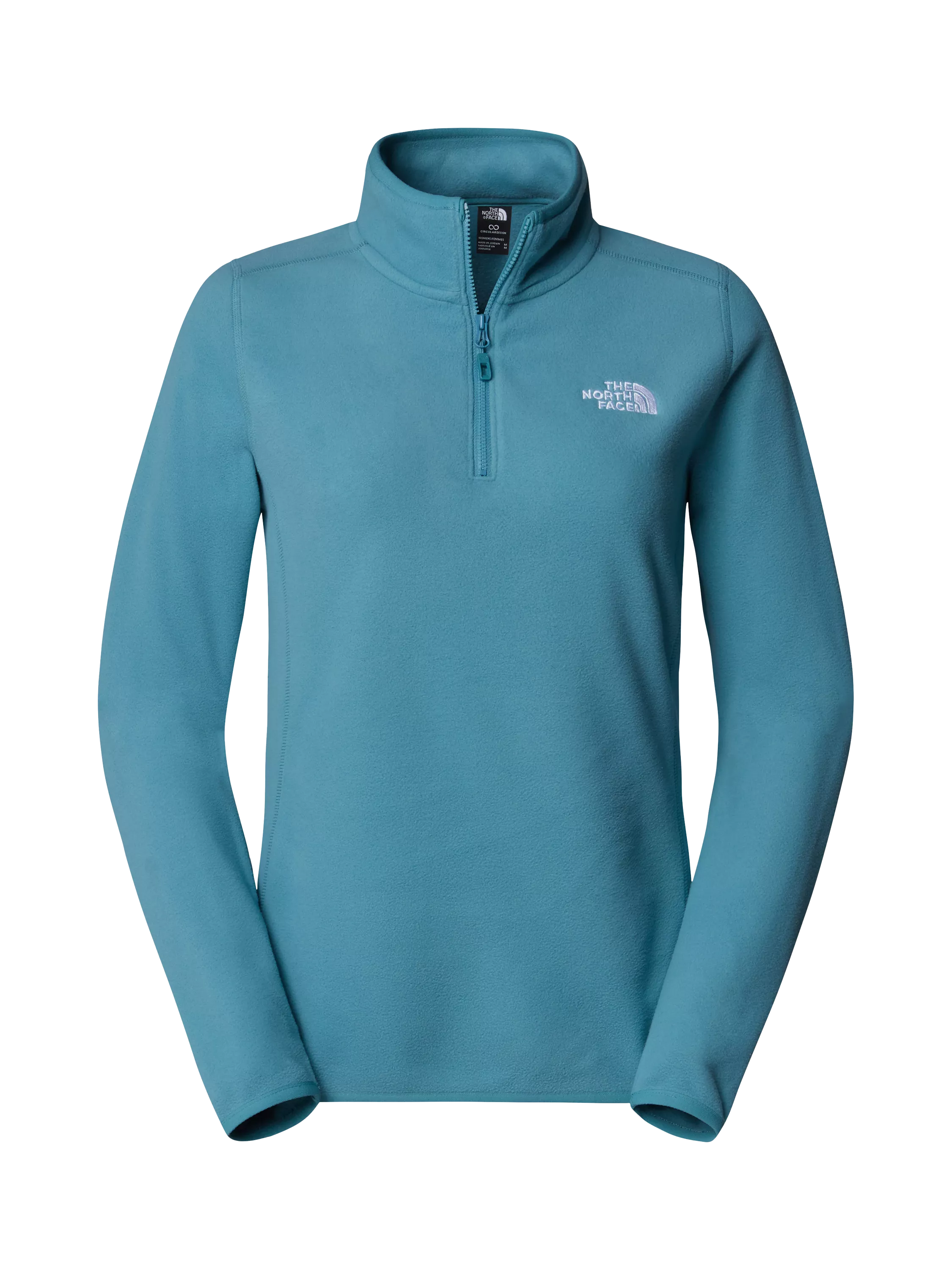 The North Face 100 Glacier Quarter Zip Fleece, Algae Blue