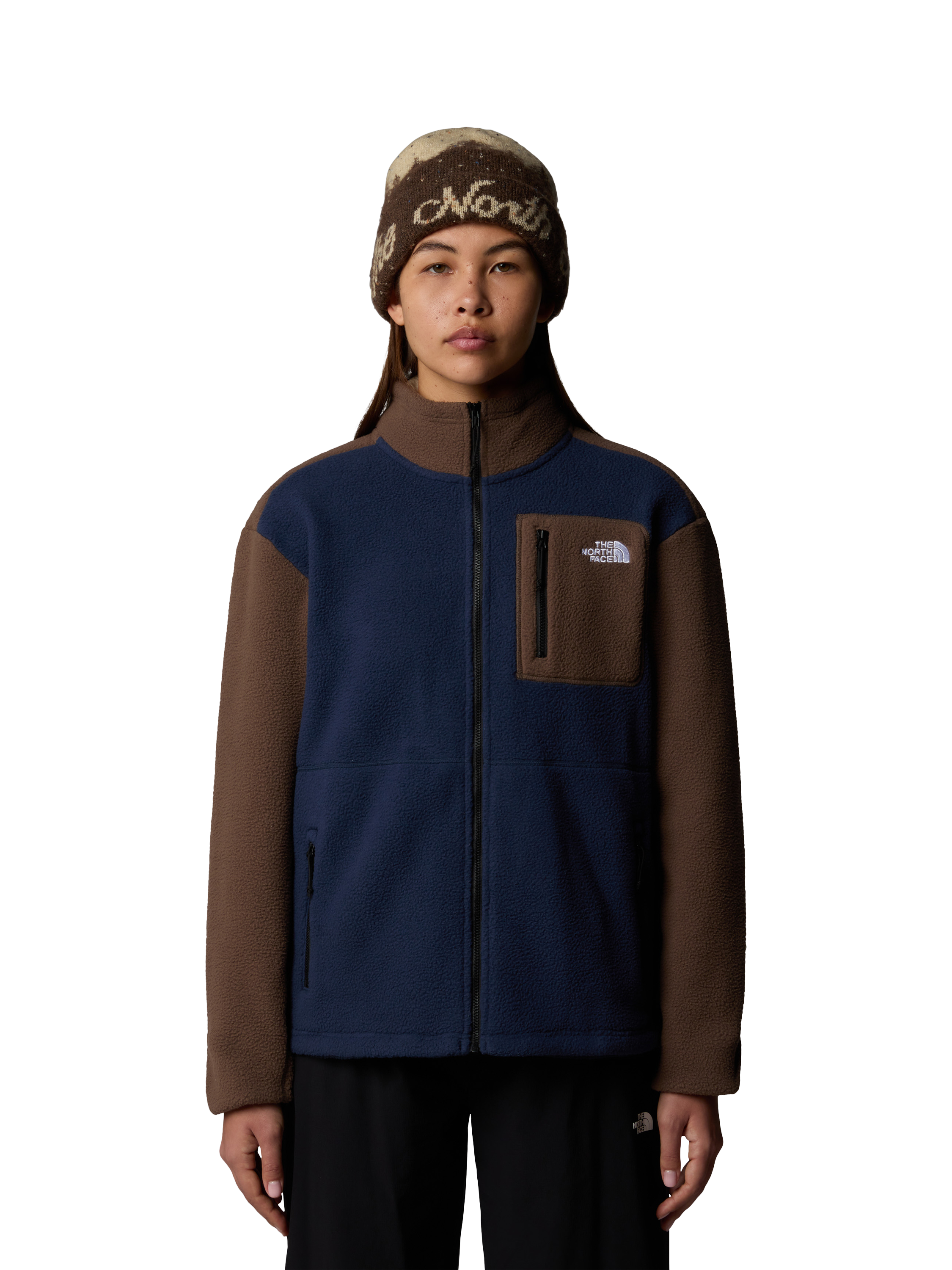 The North Face Women’s Yumiori Quarter-Zip Fleece Jacket, Smokey Brown/Black