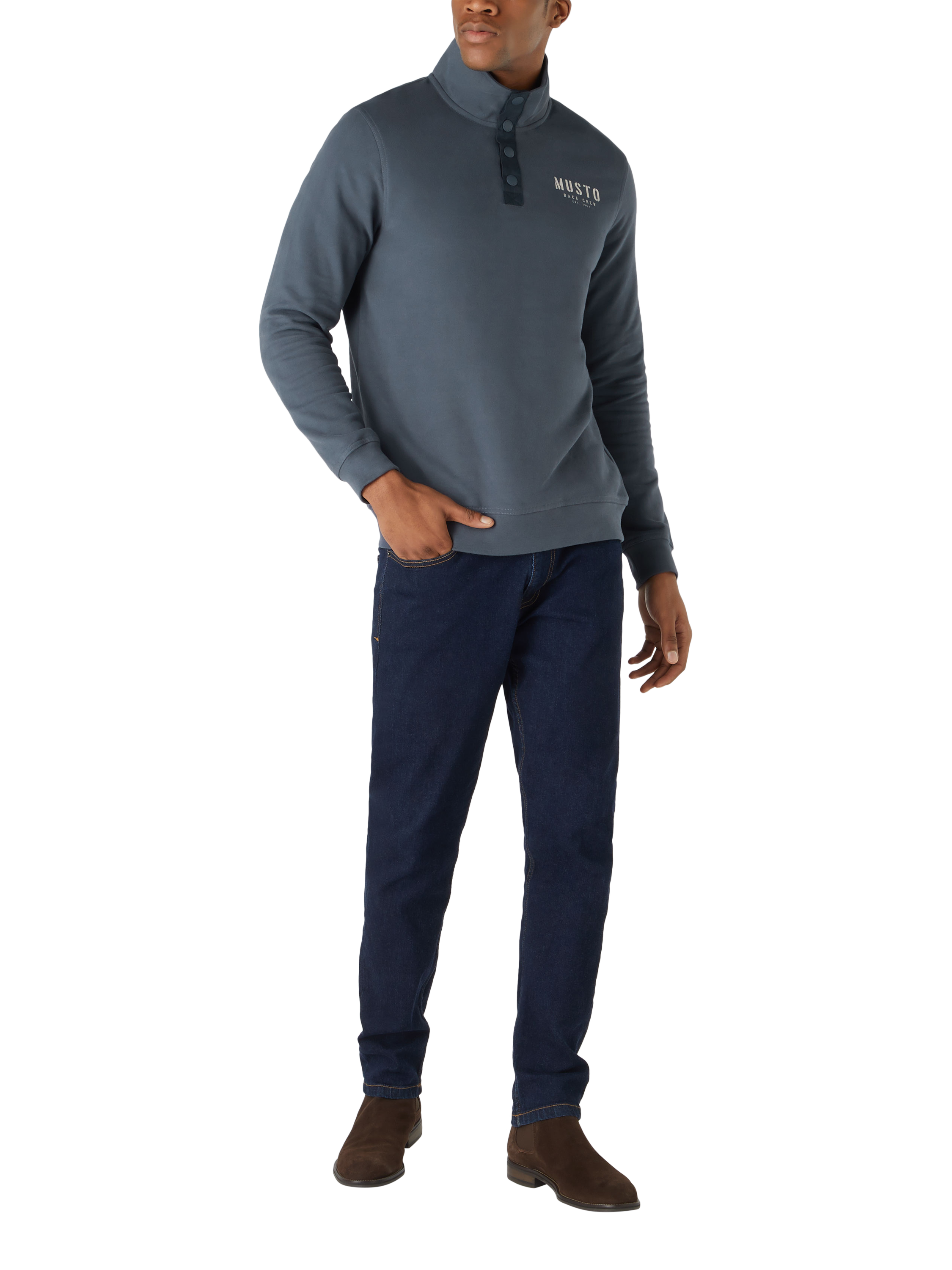 Musto Men's Marina Regular Fit Logo Jumper