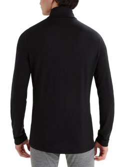 Icebreaker Oasis Men's 200 Oasis Long Sleeve Half Zip Base Layer Top, Black - view 2, Black
