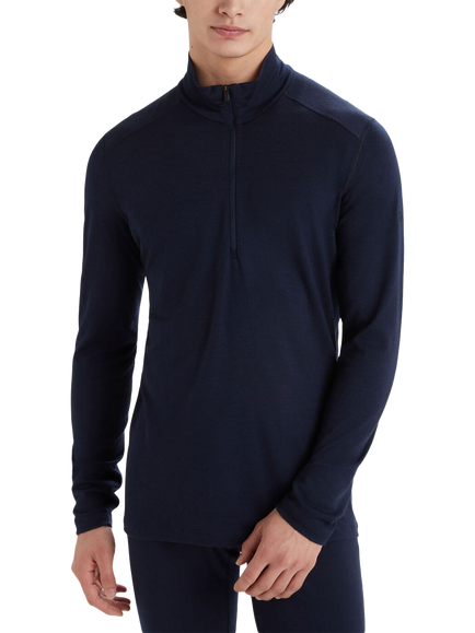 Icebreaker 200 Oasis Half Zip Base Layer, Midnight Navy, Midnight Navy