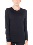 Icebreaker Women's Merino 200 Oasis Long Sleeve Base Layer Top, Midnight Navy-423