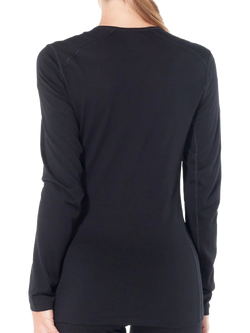 Icebreaker Women's Merino 200 Oasis Long Sleeve Base Layer Top, Midnight Navy-423 - view 2, Midnight Navy-423