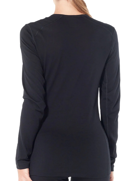 Icebreaker Women's Merino 200 Oasis Long Sleeve Base Layer Top, Midnight Navy-423 - view 2, Midnight Navy-423