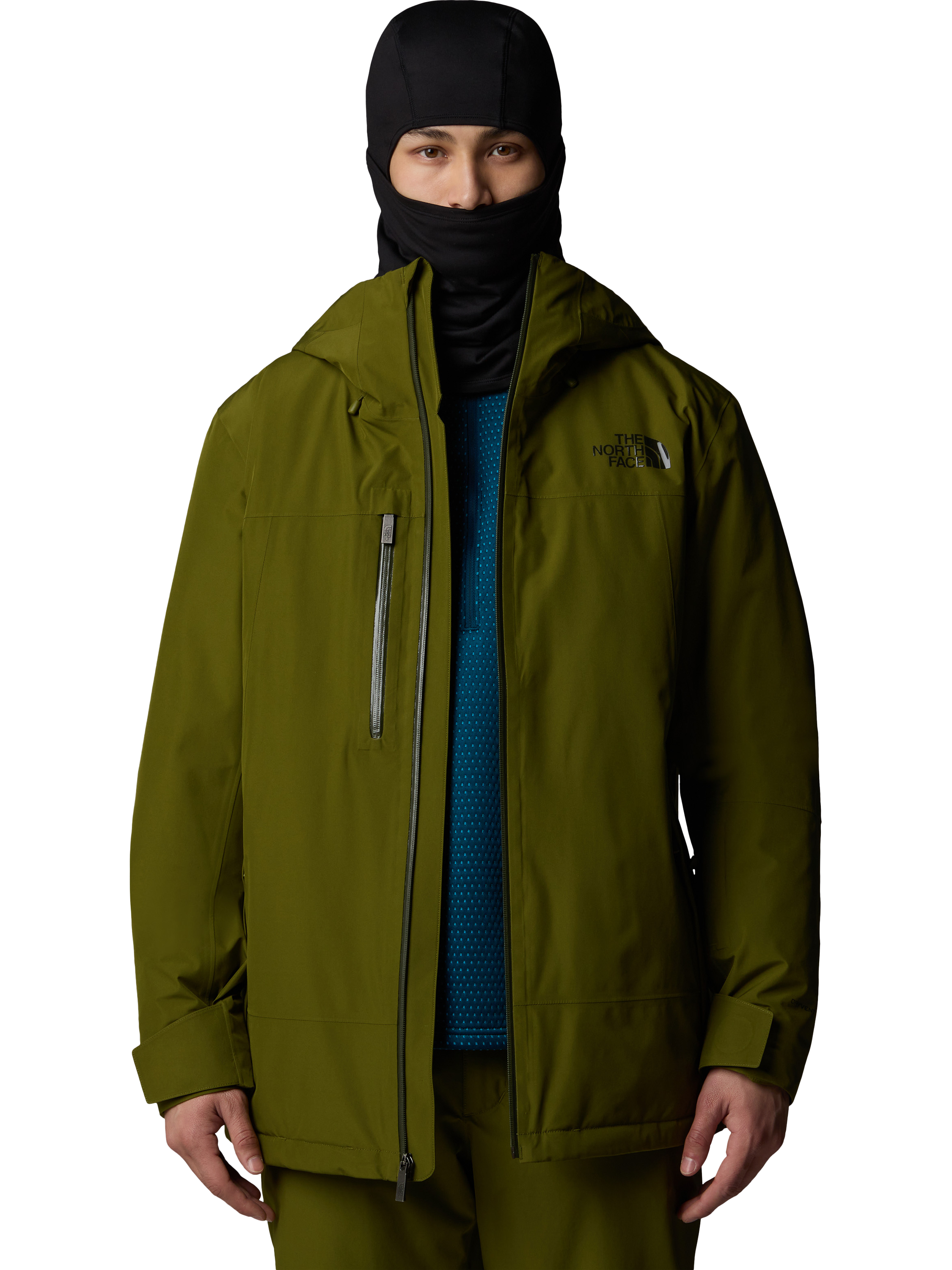 The North Face Men s Descendit Waterproof Windproof Ski Shell Jacket Forest Olive