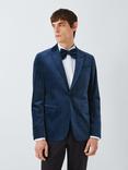 Kin Slim Fit Single Breasted Velvet Blazer