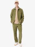 Lacoste Straight Fit Velour Trousers, Khaki