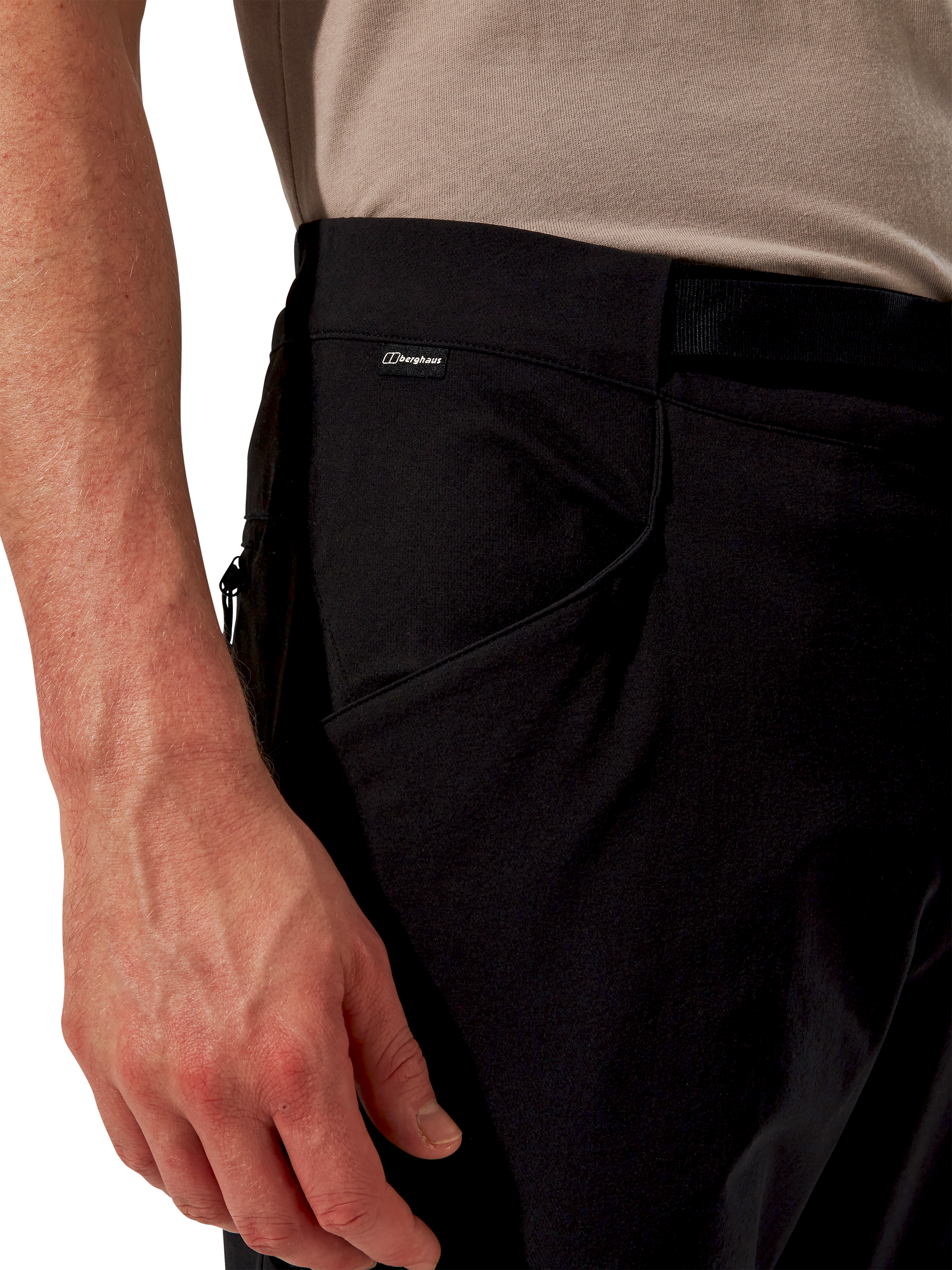 Product image 4 of 6, which shows Berghaus Skelbo Trousers, Jet Black, 32