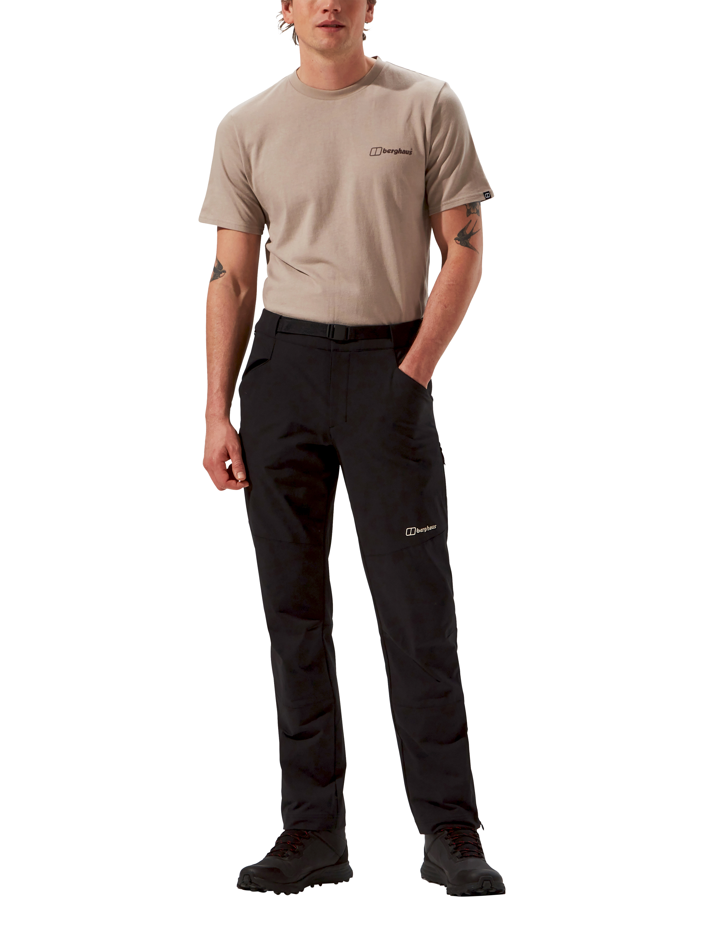 Product image 6 of 6, which shows Berghaus Skelbo Trousers, Jet Black, 32