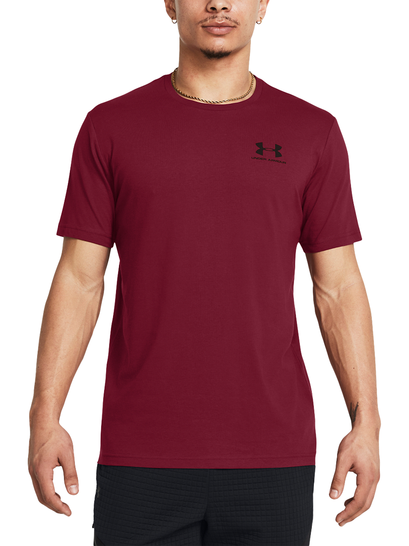 Under Armour Cotton Blend T-Shirt, Cardinal/Black