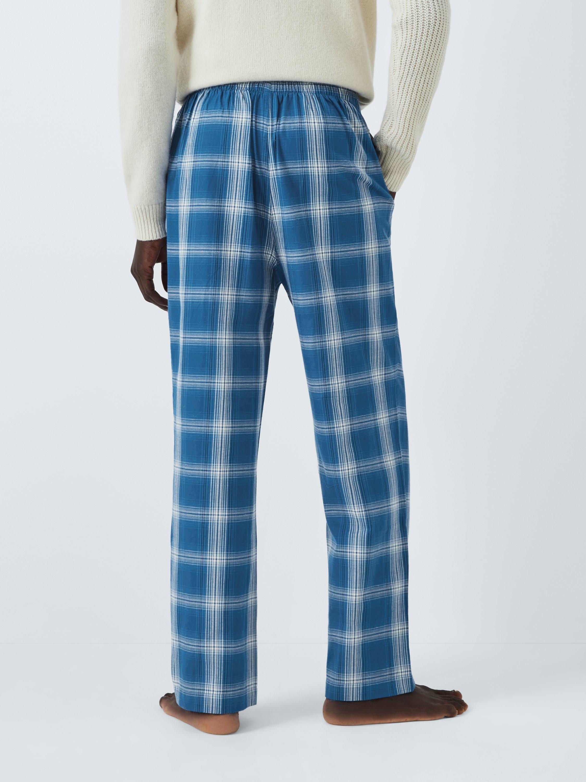 Blue checkered pjs sale