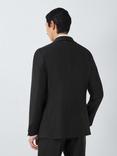 John Lewis Basket Weave Regular Fit Shawl Jacket, Black