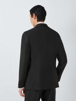 John Lewis Basket Weave Regular Fit Shawl Collar Dinner Jacket, Black - view 2, Black