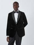 John Lewis Velvet Regular Fit Peak Lapel Blazer