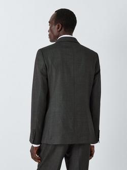 John Lewis Super 100's Birdseye Wool Regular Suit Blazer - view 2, Charcoal