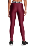 Under Armour HeatGear Baselayer Sports Leggings, Cardinal/White
