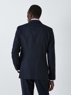 John Lewis Super 100's Birdseye Wool Regular Suit Blazer - view 2, Navy