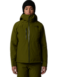 The North Face Women's Descendit Waterproof & Windproof Ski Shell Jacket, Forest Olive