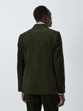 John Lewis Regular Fit Single Breasted Corduroy Suit Jacket, Forest Green