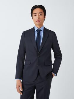 John Lewis Washable Regular Fit Notch Lapel Suit Jacket, Navy