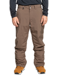 Quiksilver Men's DryFlight Waterproof Snow Pants, Canteen