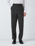 John Lewis Washable Wool Blend Regular Fit Suit Trousers, Navy, Charcoal