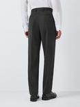 John Lewis Washable Wool Blend Regular Fit Suit Trousers, Navy, Charcoal