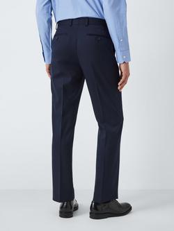 John Lewis Washable Wool Blend Regular Fit Suit Trousers - view 2, Navy