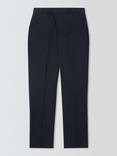 John Lewis Washable Wool Blend Regular Fit Suit Trousers, Navy, Navy