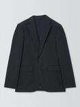 John Lewis Washable Regular Fit Notch Lapel Suit Jacket, Black, Charcoal