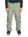 Quiksilver Men's DryFlight Waterproof Snow Pants, Sea Spray