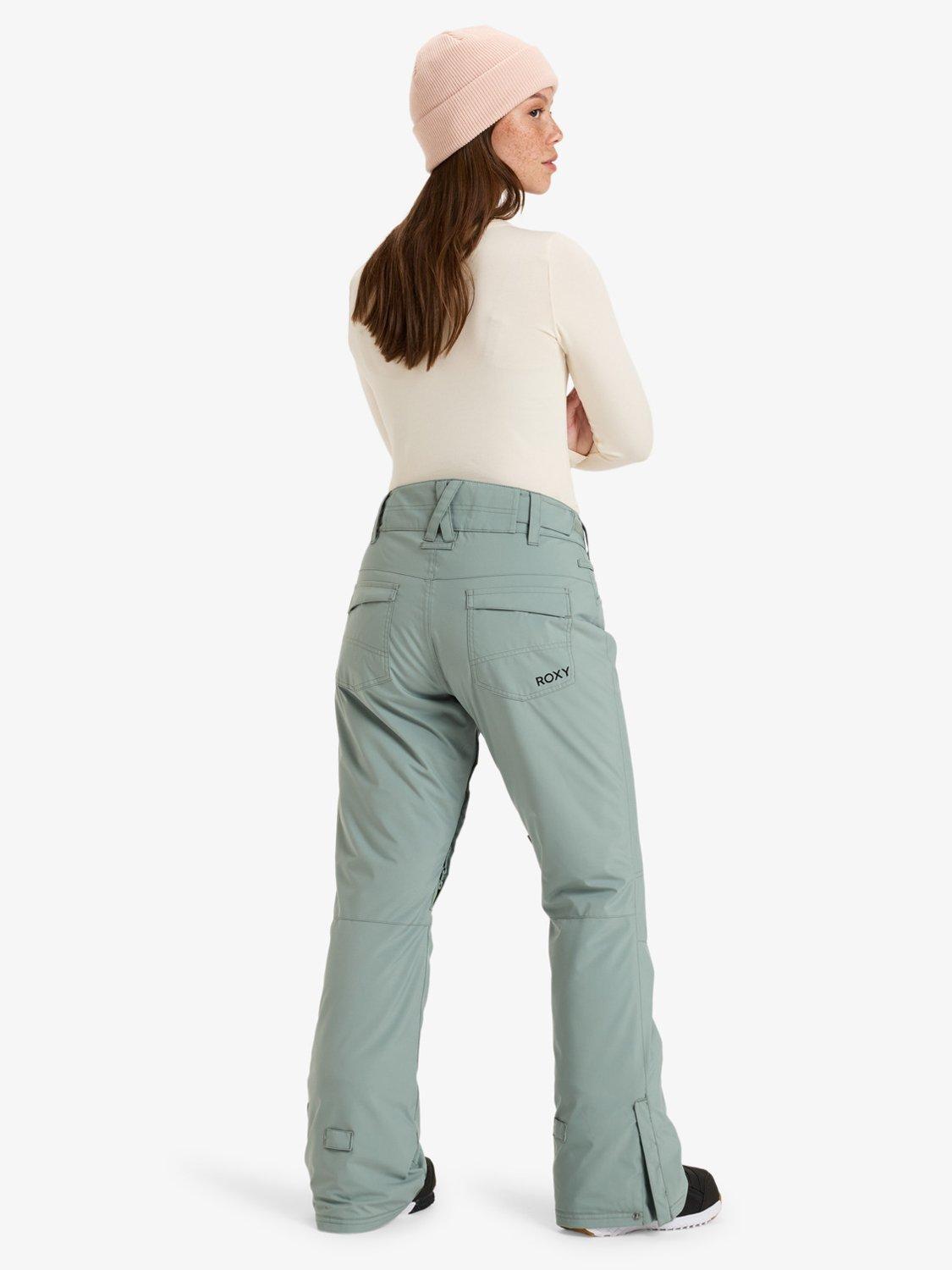 Product image 9 of 9, which shows Roxy Women's Backyard Ski Trousers, Lily Pad, S
