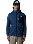 The North Face Mountain Athletics Men's Full Zip Fleece, Shady Blue/Navy