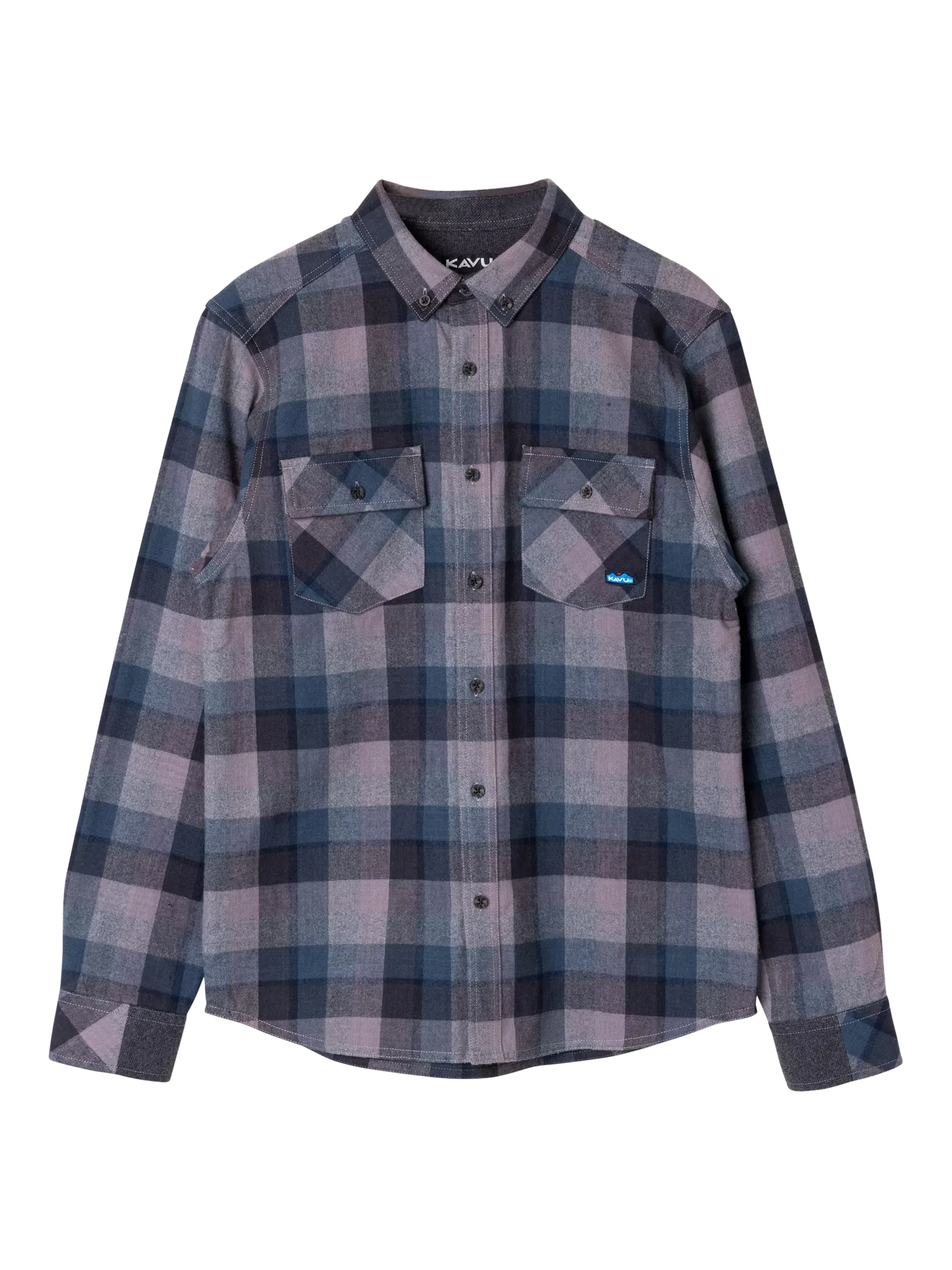 KAVU Buffaroni Check Flannel Shirt Stormy Weather