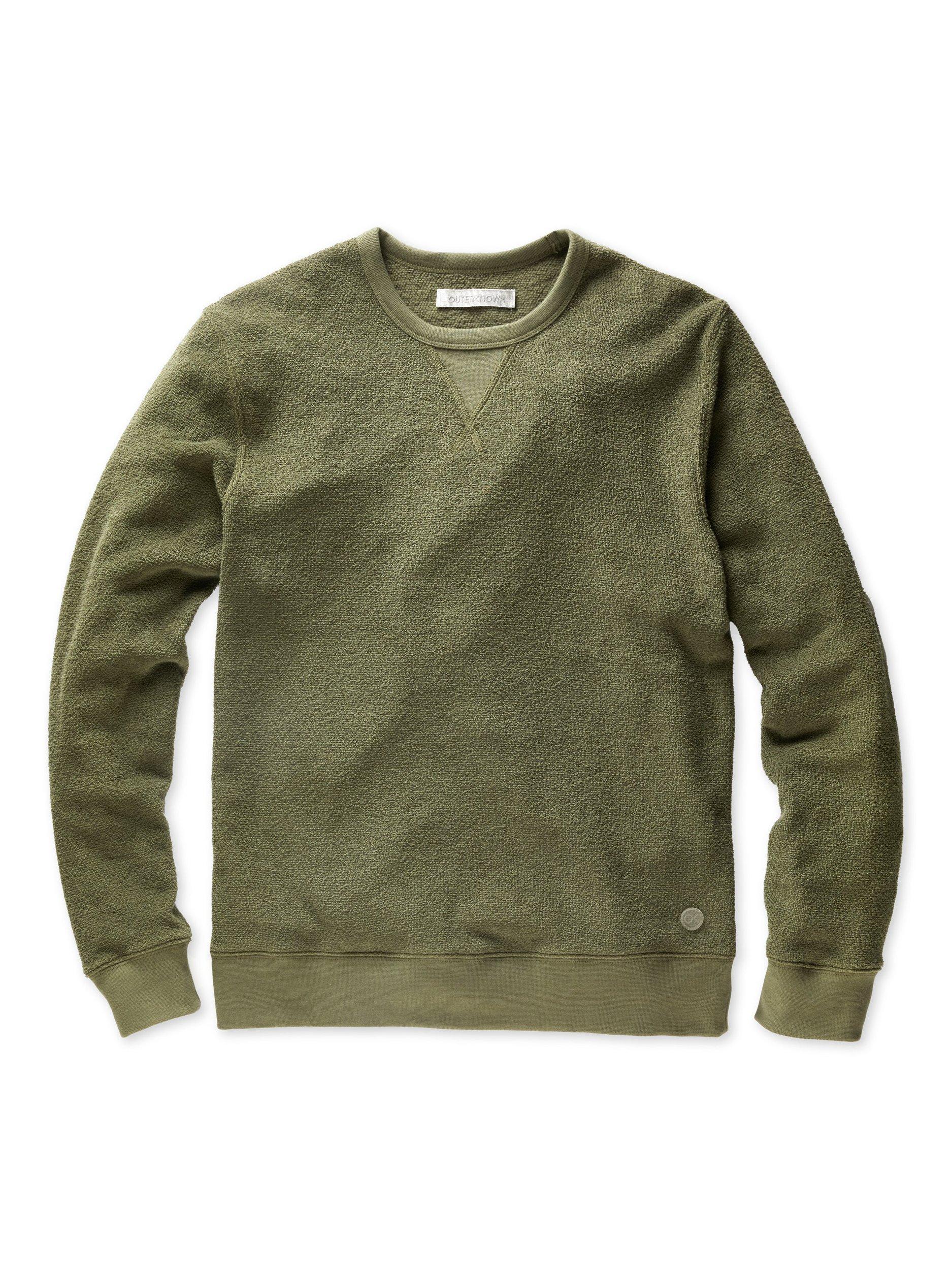 Terry towel sweatshirt sales