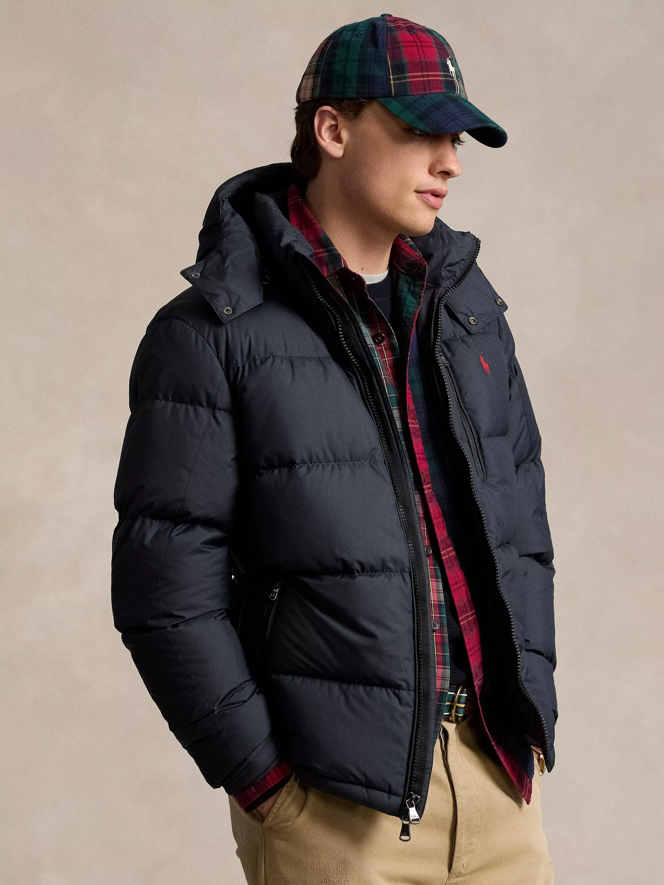Ralph lauren black down jacket best sale