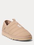 Ralph Lauren Everett Quilted Slippers, Khaki Cream