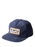 KAVU Wooderson Corduroy Cap, Blue Nights