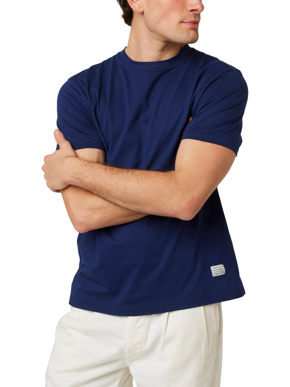 Product image 3 of 6, which shows Peregrine Classic T-Shirt, Navy, S