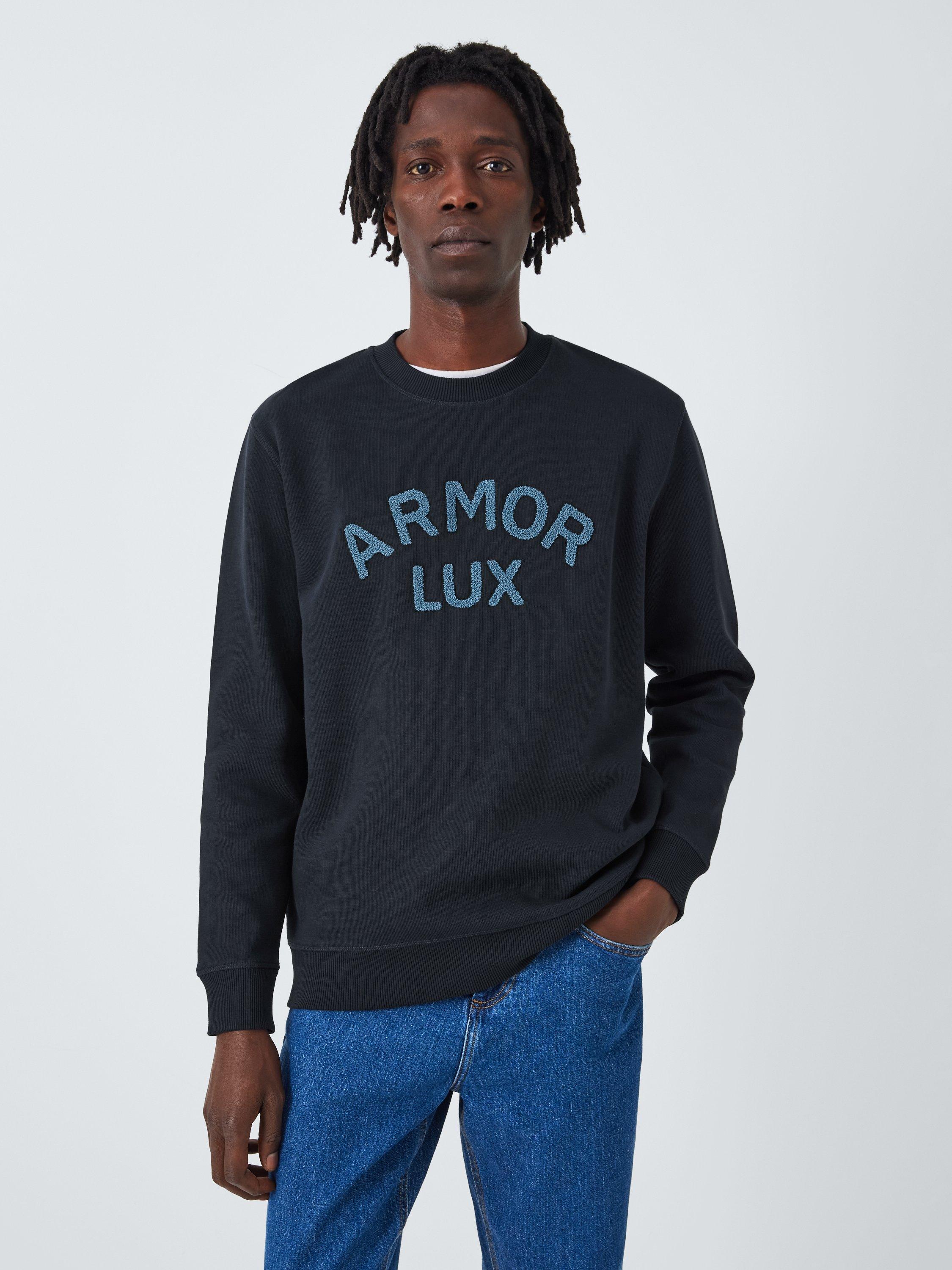 Armor Lux Crew Neck Sweatshirt, Rich Navy