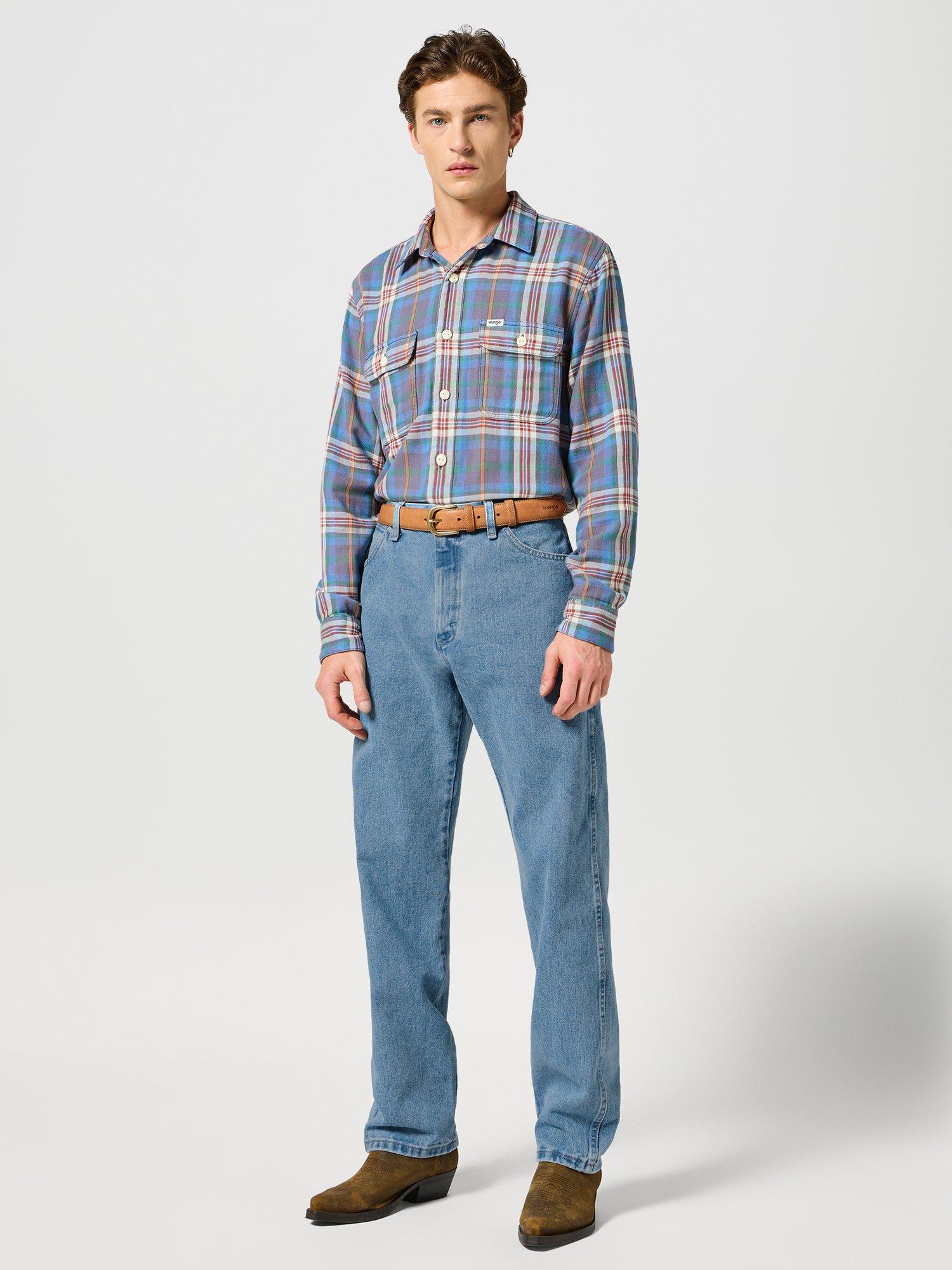 Product image 1 of 6, which shows Wrangler 13MWZ Cowboy Cut Jeans, Antique Wash, 30R